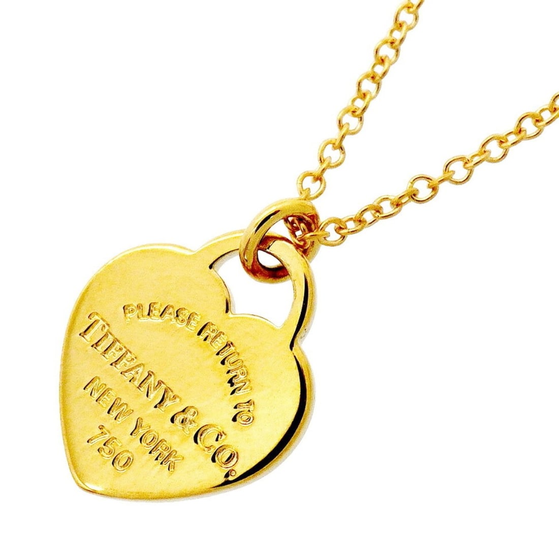 Tiffany & Co. Necklace Mini Heart Tag 18K Yellow Gold Women's: --- Catalog ---Category: SizePendant Size: 13.7mm x 10.1mm / 0.53'' x 0.39''Neck Circumference: 40.5 cm - 46 cm / 15.94'' - 18.11''Category: DesignGender: WomenMaterial: Yellow gold (18K)Necklace Type