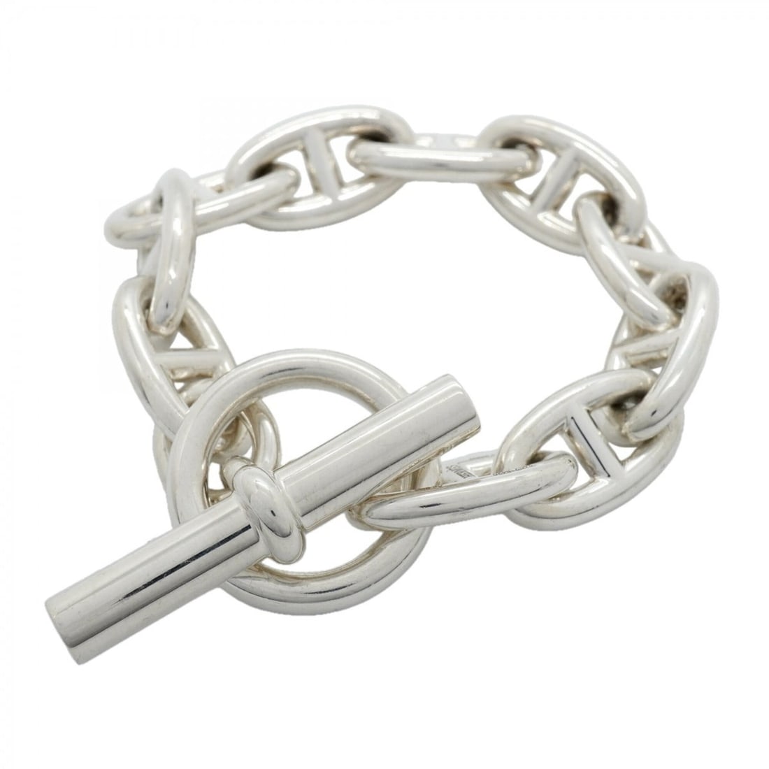 Hermes Chaine d'Ancre GM Bracelet, 10 links, Sterling Silver 925, Women's.: --- Catalog ---Category: SizeLength: 13.5cm / 5.31''Category: DesignType: Charm braceletGender: WomenMaterial: Silver 925Category: GeneralBrand: Hermes--- Item List ---Section: ConditionRanking: Rank 