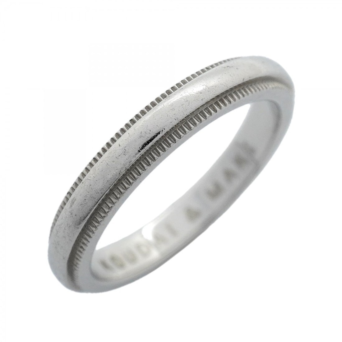Tiffany & Co. ring, milgrain design, Pt950 platinum, size 10, women's.: --- Catalog ---Category: SizeJP Size: 10US Size: 5.5Category: DesignType: Band ringGender: WomenMaterial: Platinum 950Category: GeneralBrand: Tiffany--- Item List ---Section: ConditionRanking: Rank AB