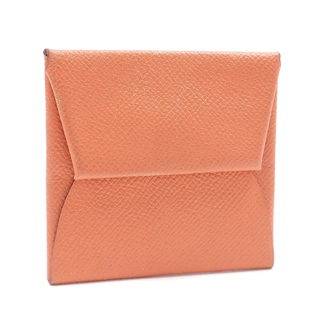 Hermes Bastia Coin Case, Women's, Orange Leather, ?O Stamp, Circa 2011, HERMES Purse: --- Catalog ---Category: SizeSize (HxWxD): 8cm x 8.5cm x 5.00mm / 3.14'' x 3.34'' x 0.19''Category: DesignType: Coin purse/coin caseColor: OrangeGender: WomenMaterial: Leather Category: GeneralLine: B