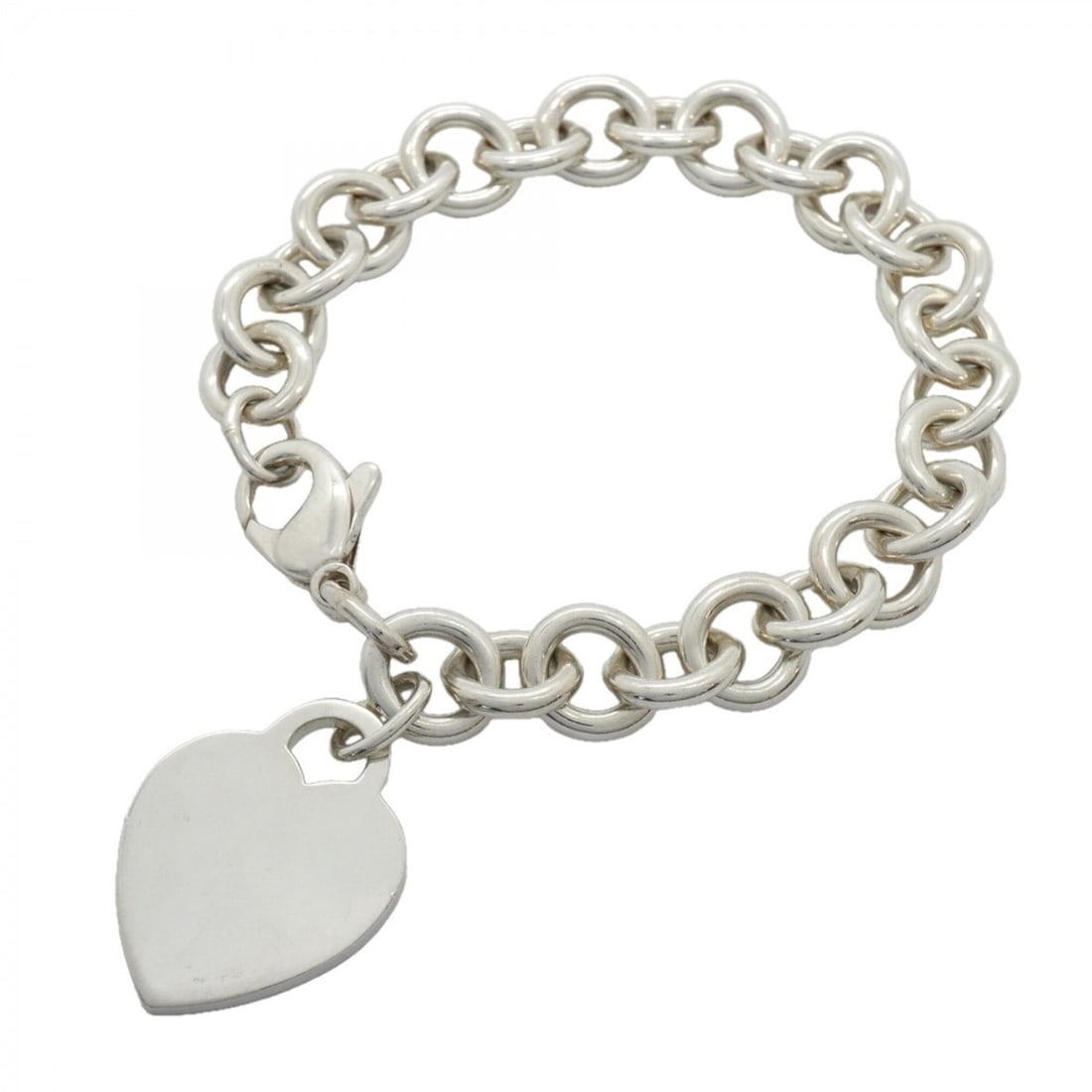 Tiffany & Co. Heart Tag Bracelet, Sterling Silver 925, Women's (1 of 17)