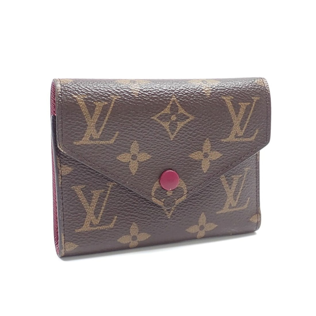 Louis Vuitton Tri-fold Wallet Monogram Portefeuille Victorine Women's M41938 Fuchsia: --- Catalog ---Category: SizeSize (HxWxD): 9.5cm x 12cm x 2.5cm / 3.74'' x 4.72'' x 0.98''Category: DesignType: Wallet (tri-fold)Color: FuchsiaGender: WomenMaterial: Monogram Category: GeneralLine: Mo