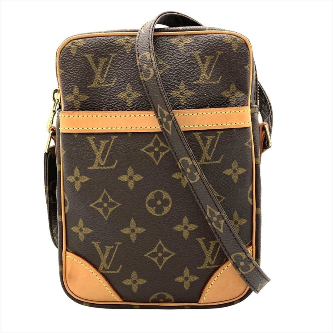 Louis Vuitton Danube Shoulder Bag, Monogram Canvas, M45266, Brown, Gold Hardware, SL0021,: --- Catalog ---Category: SizeSize (HxWxD): 21.5cm x 16cm x 6cm / 8.46'' x 6.29'' x 2.36''Strap Length: 127cm / 49.99''Category: DesignType: Shoulder bagColor: Brown, MonogramGender: Men,Women,UnisexMa