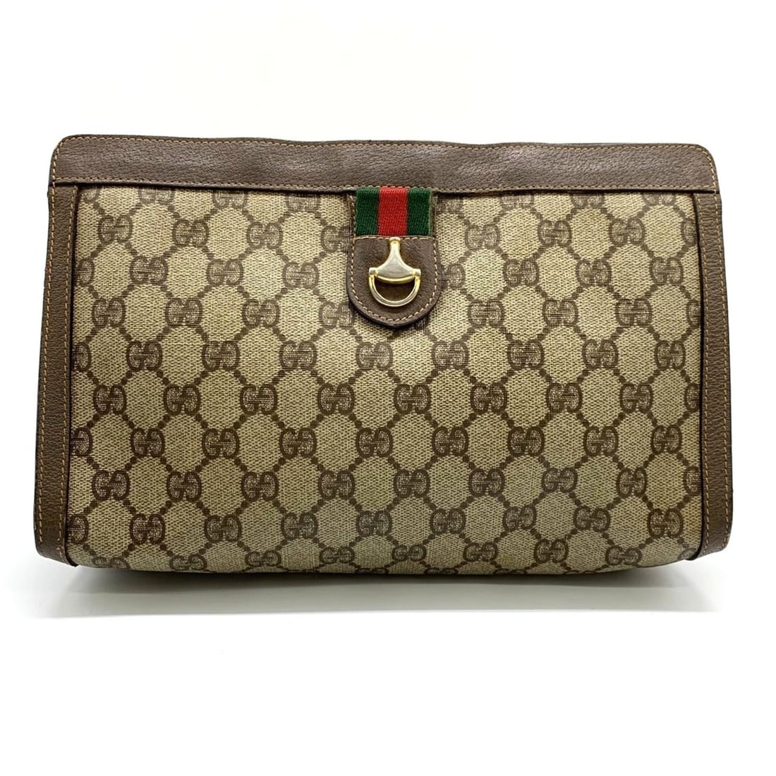 GUCCI 014 56 6044 Clutch Bag GG Supreme Canvas Old Gucci Brown Women's: --- Catalog ---Category: SizeSize (HxWxD): 18cm x 27cm x 7cm / 7.08'' x 10.62'' x 2.75''Category: DesignType: Clutch bagColor: BrownGender: WomenClosure: VelcroCategory: GeneralBrand: GucciModel: 014 