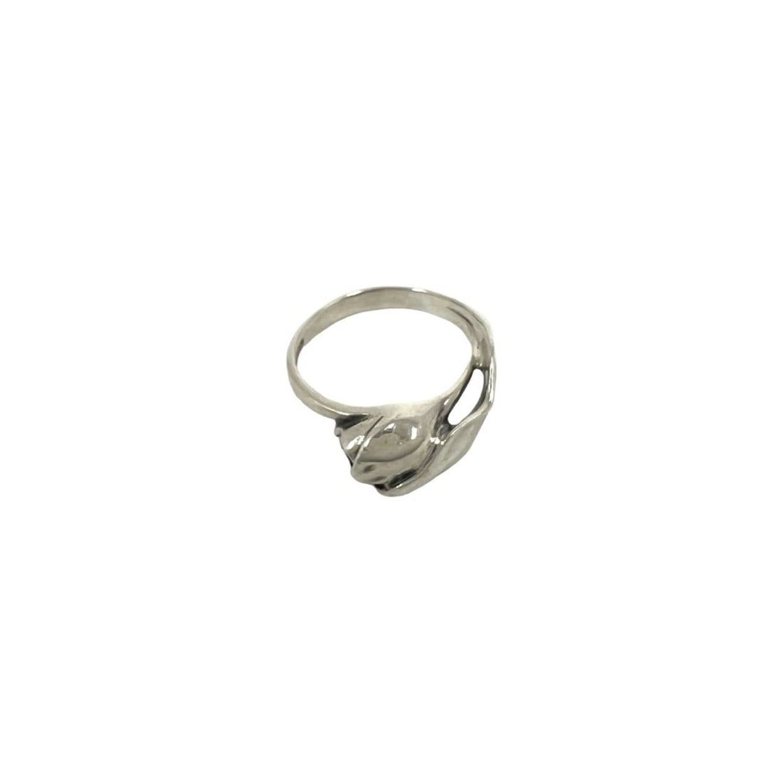 TIFFANY&Co. Tiffany Tulip Ring, Sterling Silver 925, Women's/Men's Accessory, 61368: --- Catalog ---Category: SizeJP Size: 11US Size: 6Category: DesignType: Band ringColor: SilverGender: Men,WomenMaterial: Silver 925Category: GeneralBrand: Tiffany--- Item List ---Section: ConditionRan