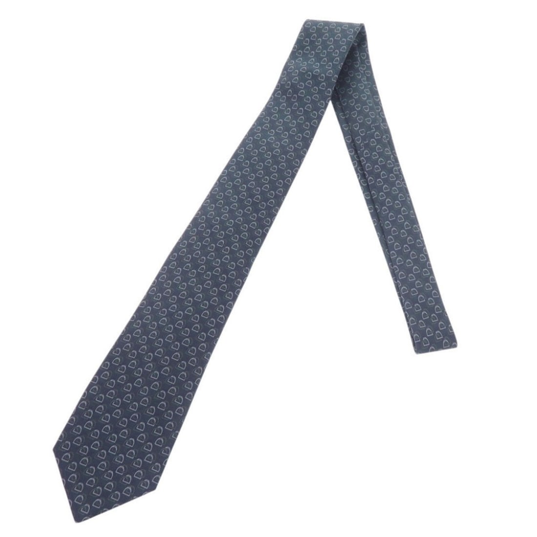 Hermes Double Joux Silk Blue Tie 0324 HERMES Men's (1 of 13)