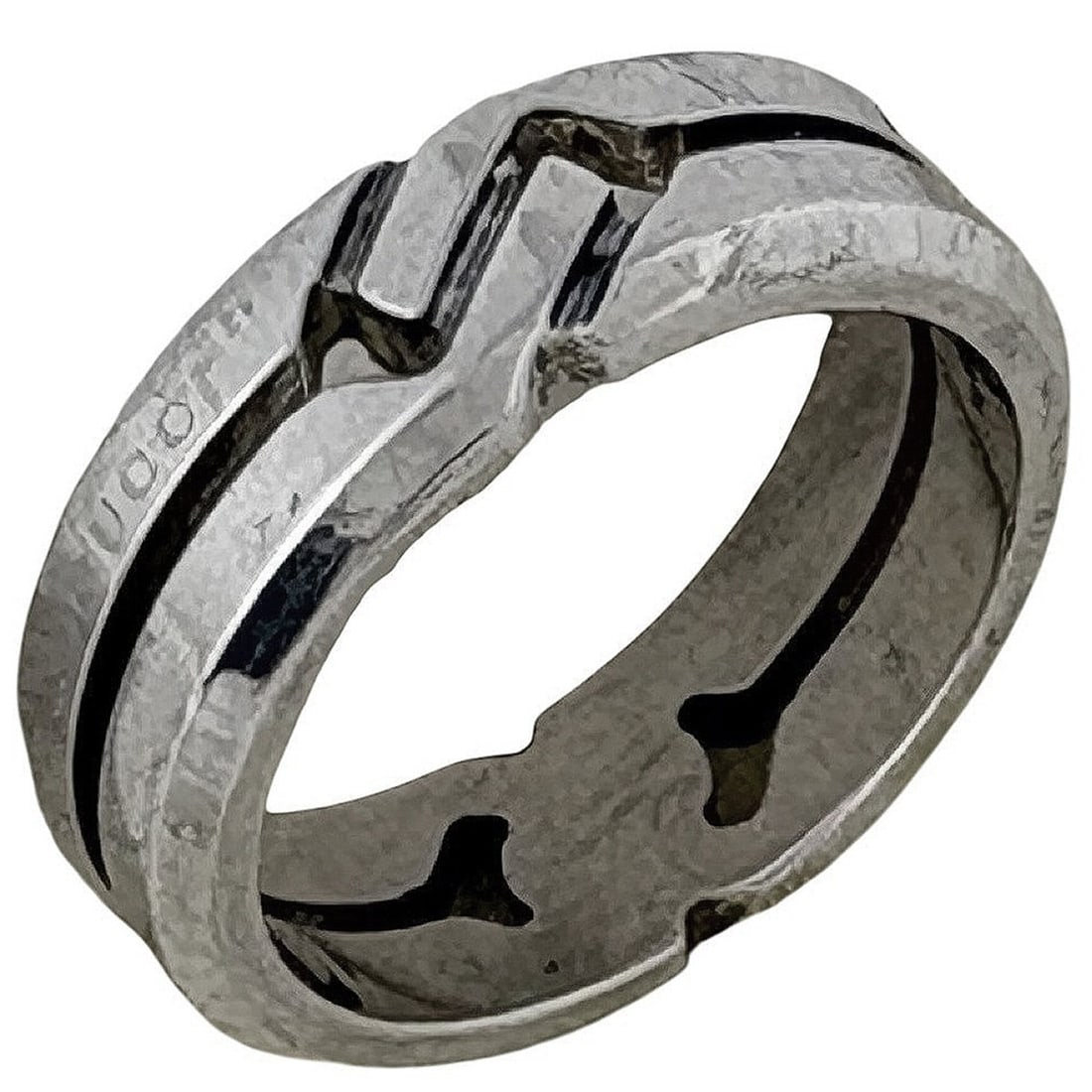 Gucci ring, sterling silver (925), for women.: --- Catalog ---Category: SizeJP Size: 17US Size: 8.5Category: DesignType: Band ringColor: SilverGender: WomenMaterial: Silver 925Category: GeneralBrand: Gucci--- Item List ---Section: ConditionRanking