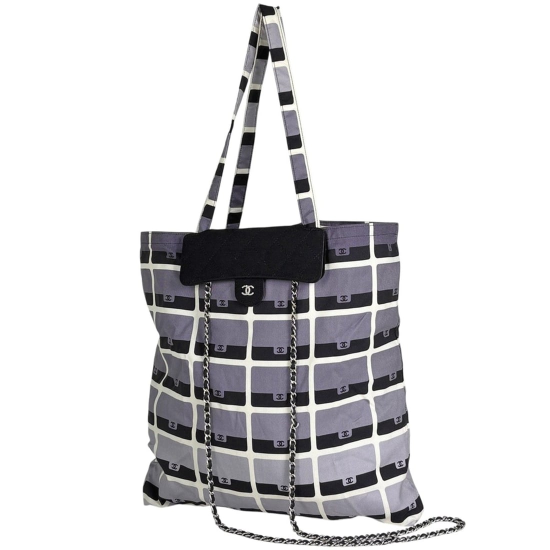 Chanel CHANEL Shoulder Bag Matelassé Coco Mark Eco 2WAY Fabric Black AP2095 Women's: --- Catalog ---Category: SizeSize (HxWxD): 12cm x 17cm x 2.5cm / 4.72'' x 6.69'' x 0.98''Category: DesignType: Eco-bag, Shoulder bag, Tote bagColor: BlackGender: WomenMaterial: Fabric Category: Genera