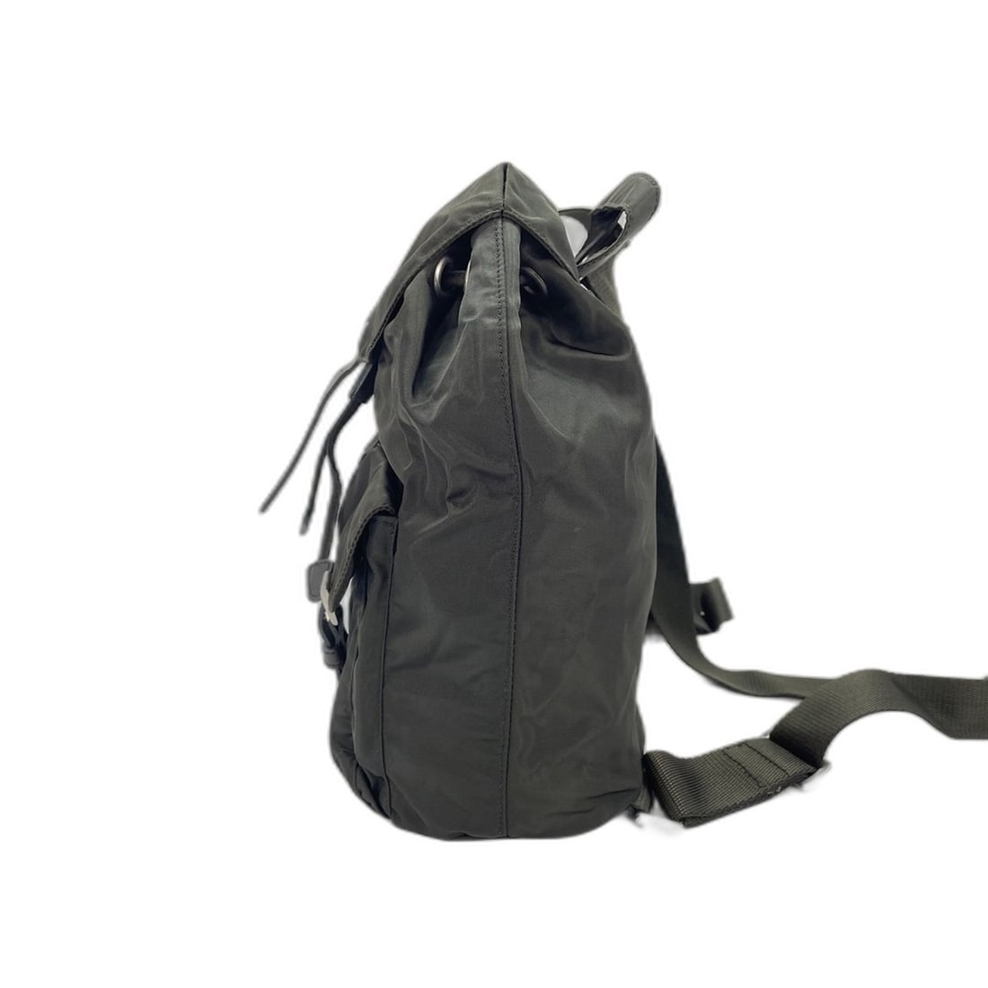 Prada backpack, nylon, black. - 4