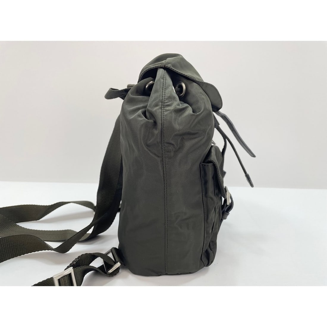 Prada backpack, nylon, black. - 5