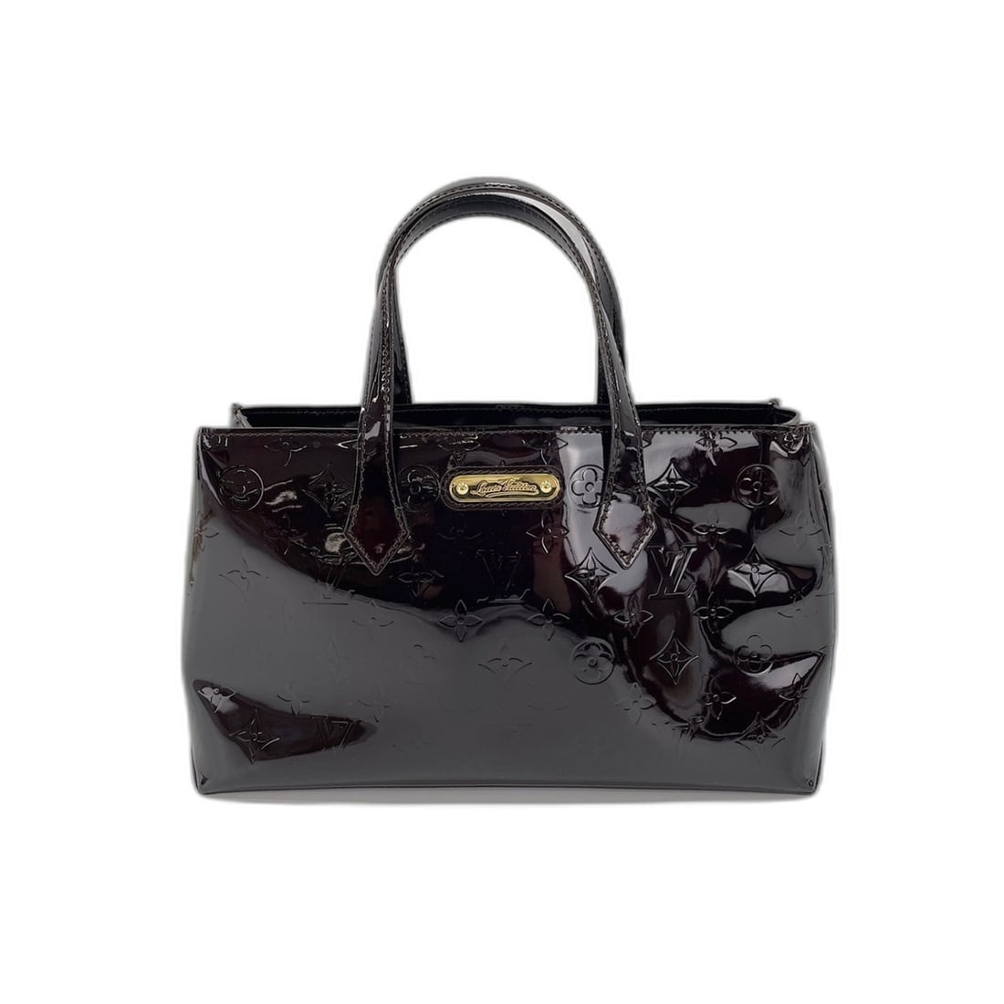 Louis Vuitton Wilshire handbag, Vernis brown.: --- Catalog ---Category: SizeSize (HxWxD): 17cm x 32cm x 11cm / 6.69'' x 12.59'' x 4.33''Category: DesignType: HandbagColor: BrownGender: WomenMaterial: Vernis Category: GeneralBrand: Louis