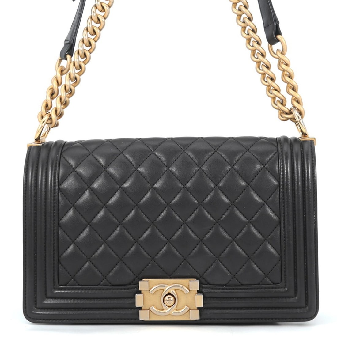 Chanel Chain Shoulder Bag, Coco Mark, Boy Chanel, Lambskin, A67086, CHANEL Black, Handbag, Women's,: --- Catalog ---Category: SizeSize (HxWxD): 17cm x 25cm x 8cm / 6.69'' x 9.84'' x 3.14''Category: DesignType: Handbag, Shoulder bagColor: BlackGender: WomenCategory: GeneralMPN: A67086Brand: ChanelCoun