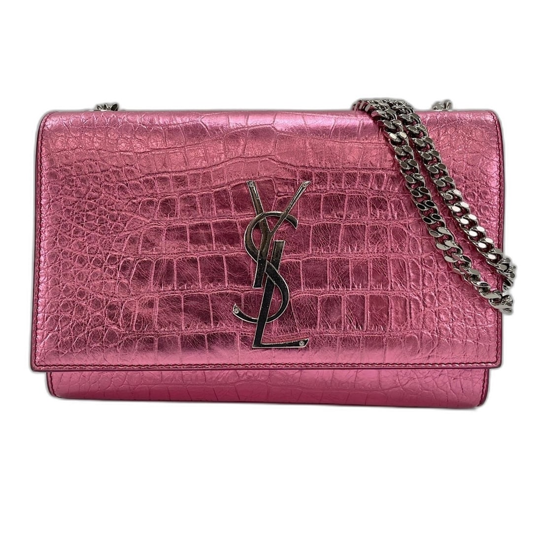 Yves Saint Laurent Cassandra Shoulder Bag, Leather, Pink: --- Catalog ---Category: SizeSize (HxWxD): 15cm x 20cm x 5cm / 5.9'' x 7.87'' x 1.96''Strap Length: 115cm / 45.27''Category: DesignType: Shoulder bagColor: PinkGender: WomenMaterial: Leather Category: