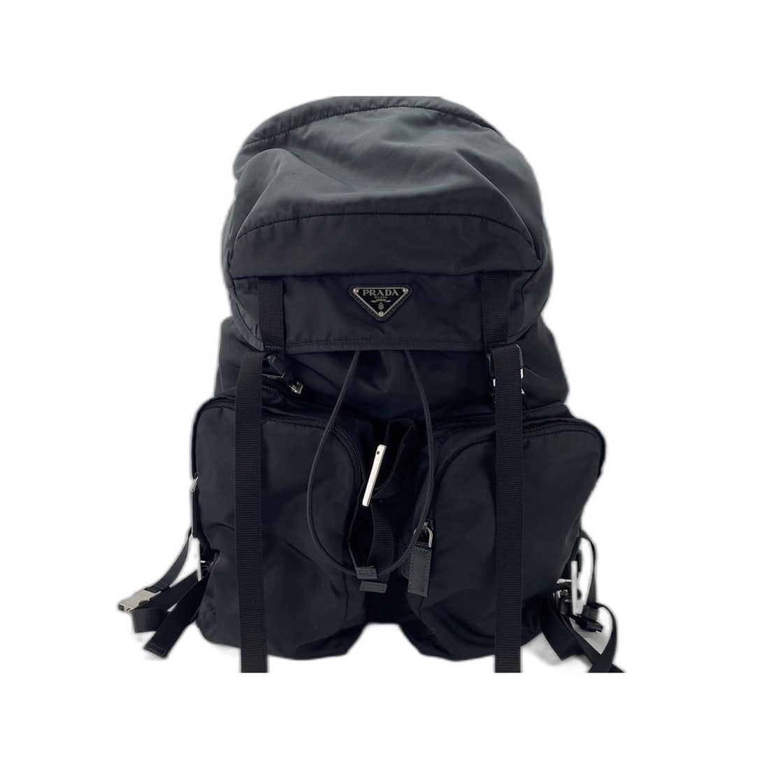 Prada backpack, nylon, black. - 2