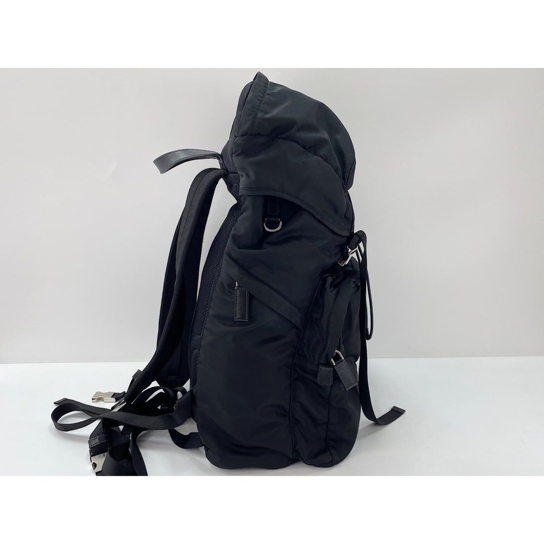 Prada backpack, nylon, black. - 5