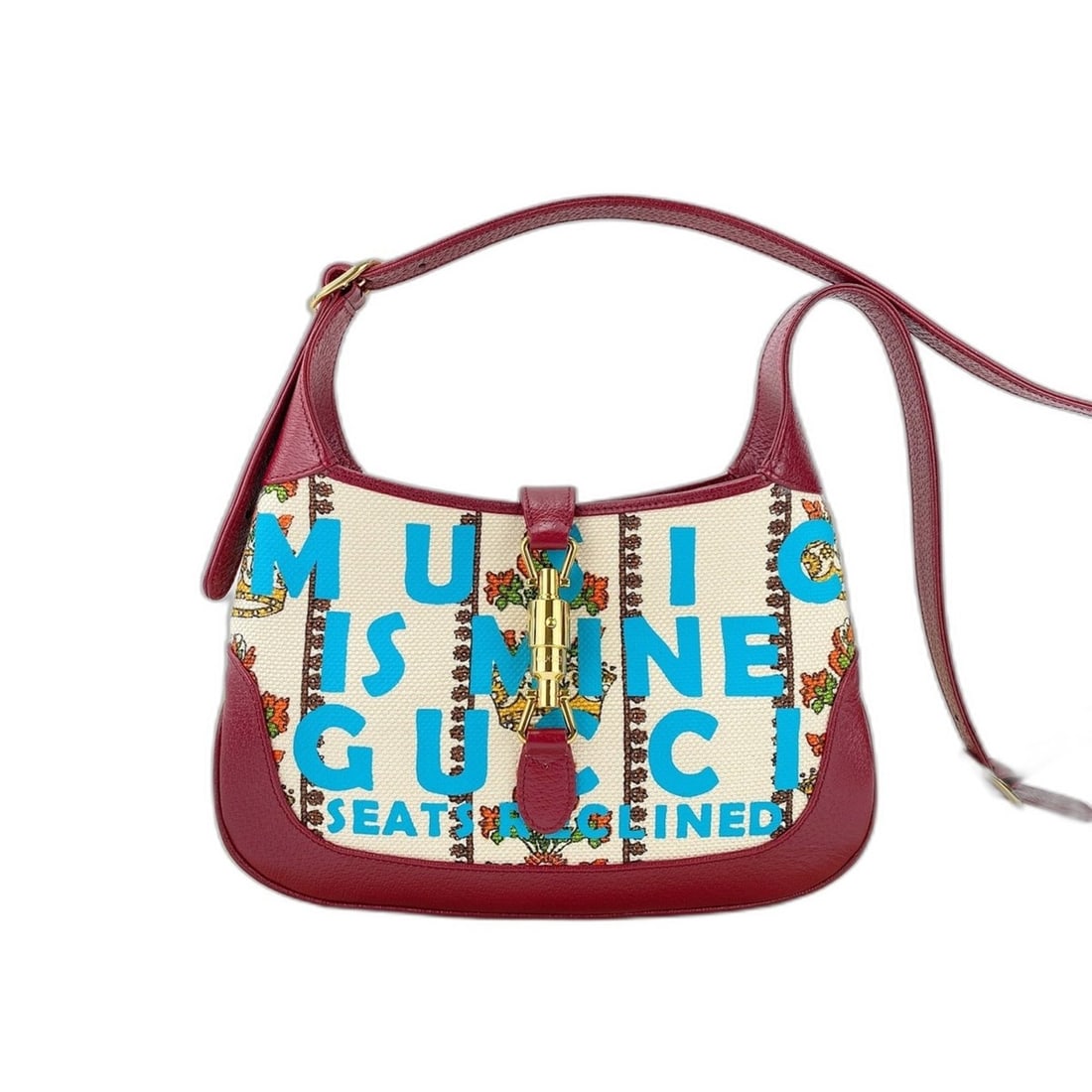 Gucci Jackie 1961 Shoulder Bag, Canvas, Red: --- Catalog ---Category: SizeSize (HxWxD): 18cm x 27cm x 4cm / 7.08'' x 10.62'' x 1.57''Category: DesignType: Shoulder bagColor: Red colorGender: WomenMaterial: Canvas Category: GeneralBrand: Gucci---