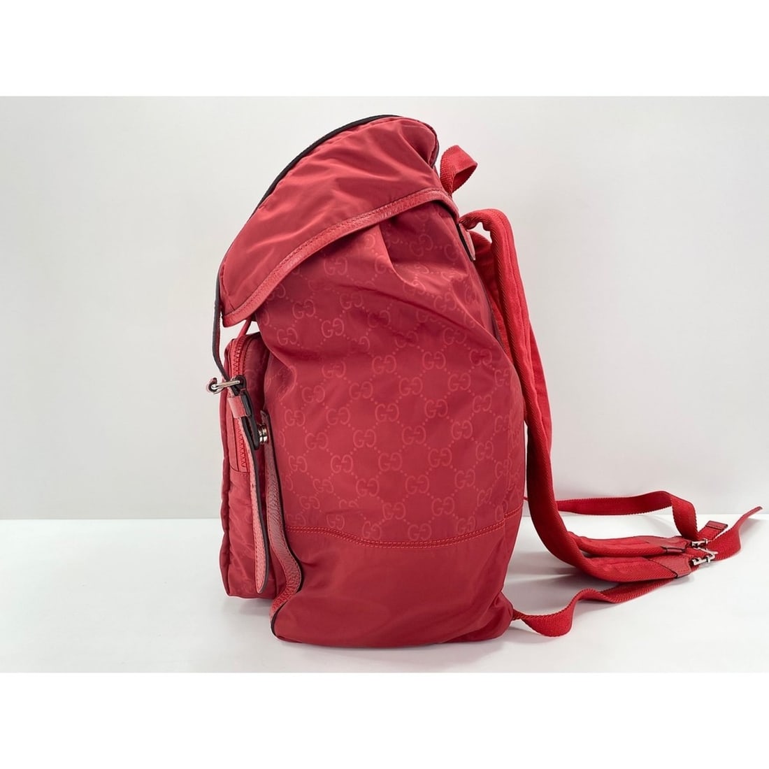 Gucci GUCCI Backpack Nylon Red - 3