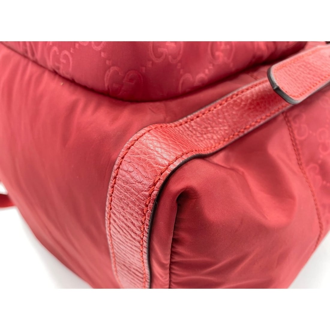 Gucci GUCCI Backpack Nylon Red - 7