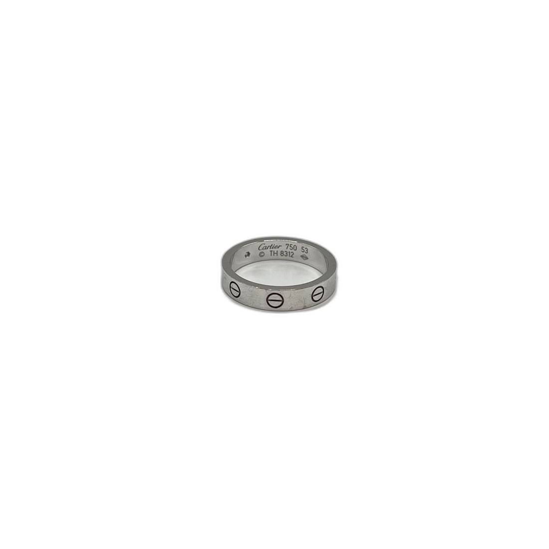 Cartier Love Ring (Silver): --- Catalog ---Category: SizeJP Size: 10US Size: 5.5Category: DesignColor: SilverStyle: GothicGender: WomenCategory: GeneralBrand: Cartier--- Item List ---Section: ConditionRanking: Rank A Used - A
