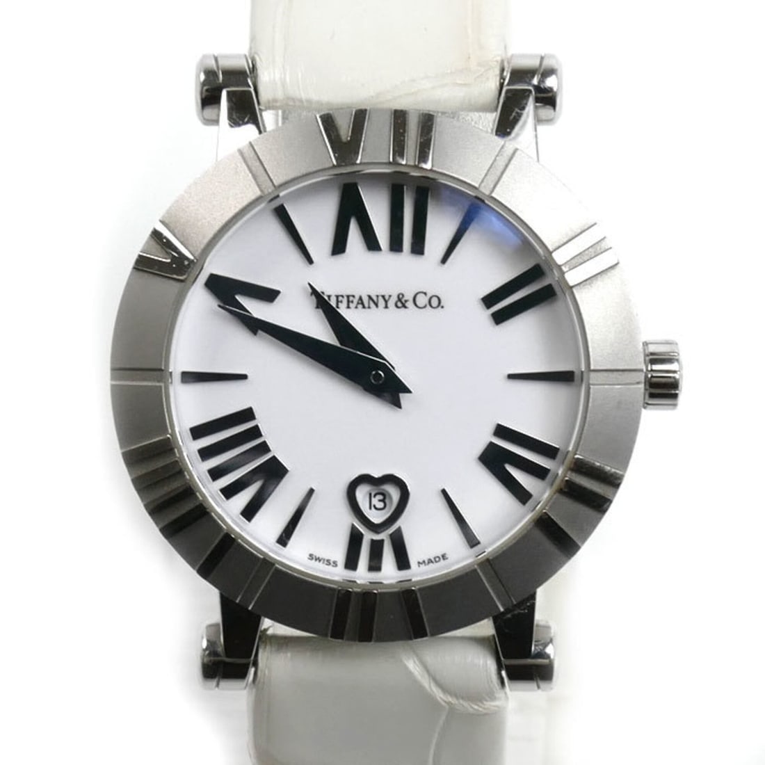 TIFFANY&Co. Tiffany Atlas Dome Watch, Battery Operated, Z1300.11.11.A20A71A, Women's: --- Catalog ---Category: SizeCase Diameter: 30mm / 1.18''Category: DesignType: WristwatchGender: WomenColor (Dial): WhiteMaterial (Band): LeatherMaterial (Case): Stainless steelCategory: GeneralMPN: