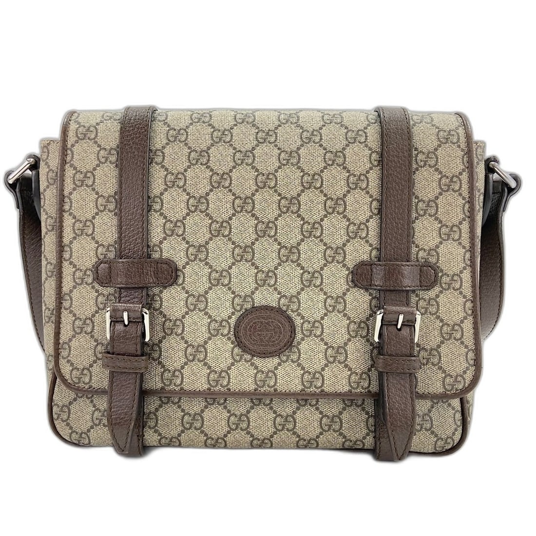 Gucci Interlocking G Shoulder Bag, Beige - 2