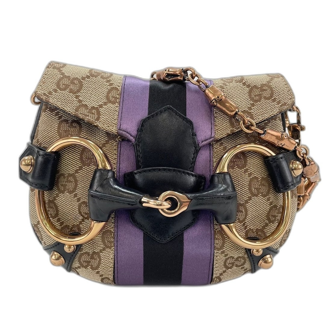 Gucci Horsebit 2-Way Shoulder Bag, Beige: --- Catalog ---Category: SizeSize (HxWxD): 14cm x 18cm x 2cm / 5.51'' x 7.08'' x 0.78''Strap Length: 35cm / 13.77''Category: DesignType: Shoulder bagColor: BeigeGender: WomenCategory: GeneralLine: Hor