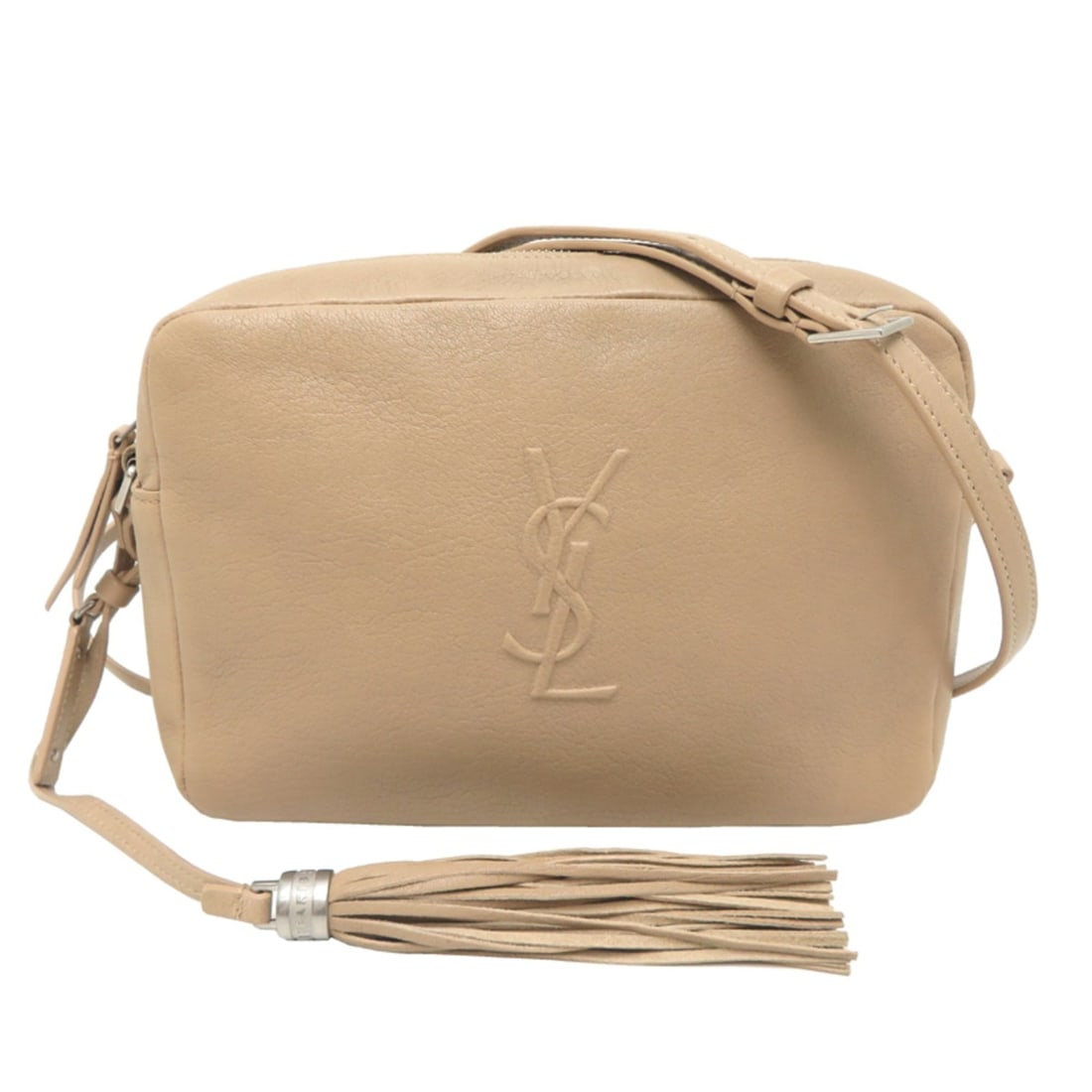 Saint Laurent Paris Lou Camera Bag, Women's Shoulder FLY470299, Leather, Beige: --- Catalog ---Category: SizeSize (HxWxD): 16cm x 22cm x 6cm / 6.29'' x 8.66'' x 2.36''Category: DesignType: Shoulder bagColor: BeigeGender: WomenMaterial: Leather Category: GeneralMPN: FLY470299Brand