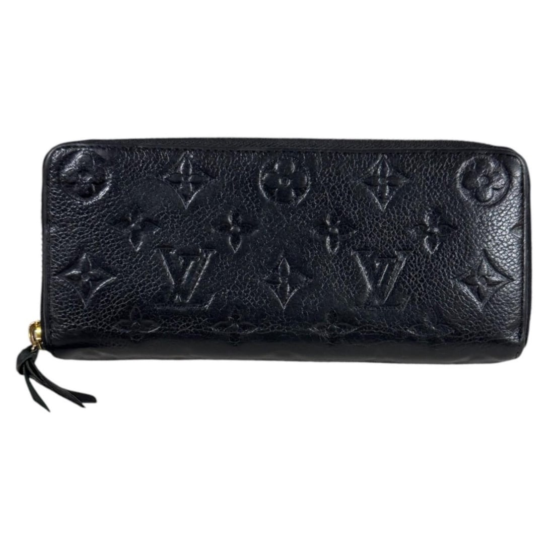 Louis Vuitton Portefeuille Clemence Monogram Empreinte Long Wallet, M60171, Women's, LOUIS VUITTON: --- Catalog ---Category: SizeSize (HxWxD): 9cm x 19.5cm x 2.5cm / 3.54'' x 7.67'' x 0.98''Category: DesignType: Long wallet (bi-fold)Color: Black, OrGender: WomenMaterial: Monogram Empreinte Category:
