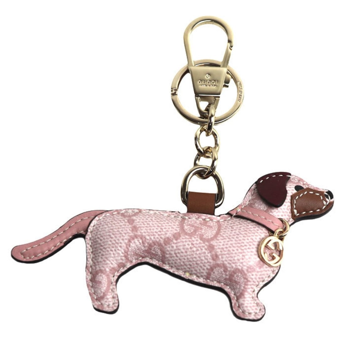 GUCCI GG Supreme Canvas Dog Shape Charm 821812 IAAFQ 8092 Women's: --- Catalog ---Category: DesignType: Keyring charmColor: Brown, Light pink, Red colorGender: WomenMaterial: GG SupremeCategory: GeneralMPN: 821812 IAAFQ 8092Brand: GucciCountry of Origin: Italy--- Ite