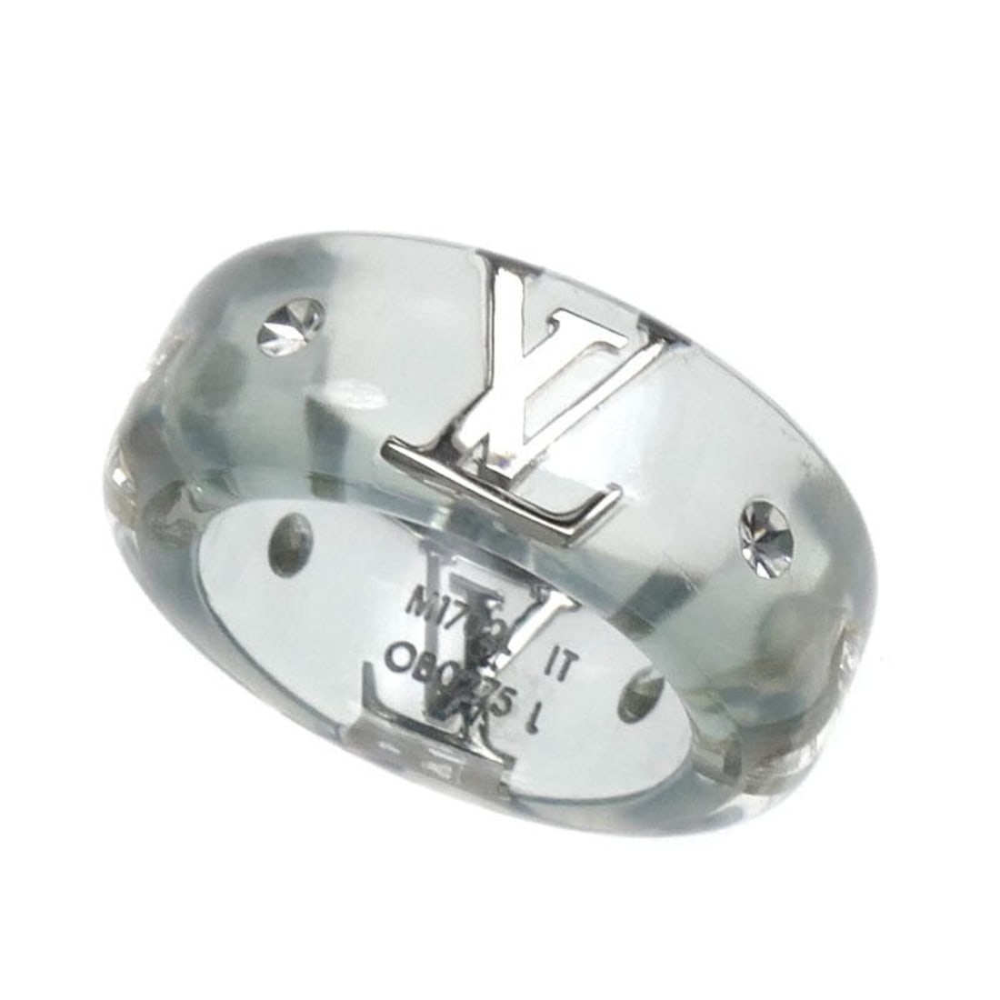 LOUIS VUITTON Louis Vuitton GP Resin x Strass Sparks Ring M1702L Women's: --- Catalog ---Category: SizeUS Size: 7.5Brand Size: 55.5Category: DesignType: Band ringColor: Blue, SilverGender: WomenMaterial: Gold plating, ResinCategory: GeneralMPN: M1702LBrand: Louis VuittonCou