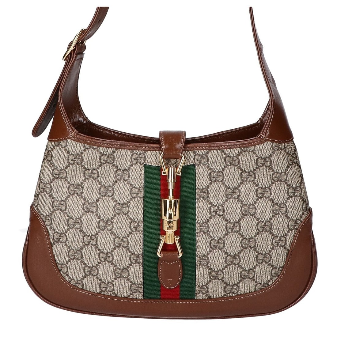 GUCCI 636706 Jackie 1961 Small Shoulder Bag - Brown Women's (1 of 11)