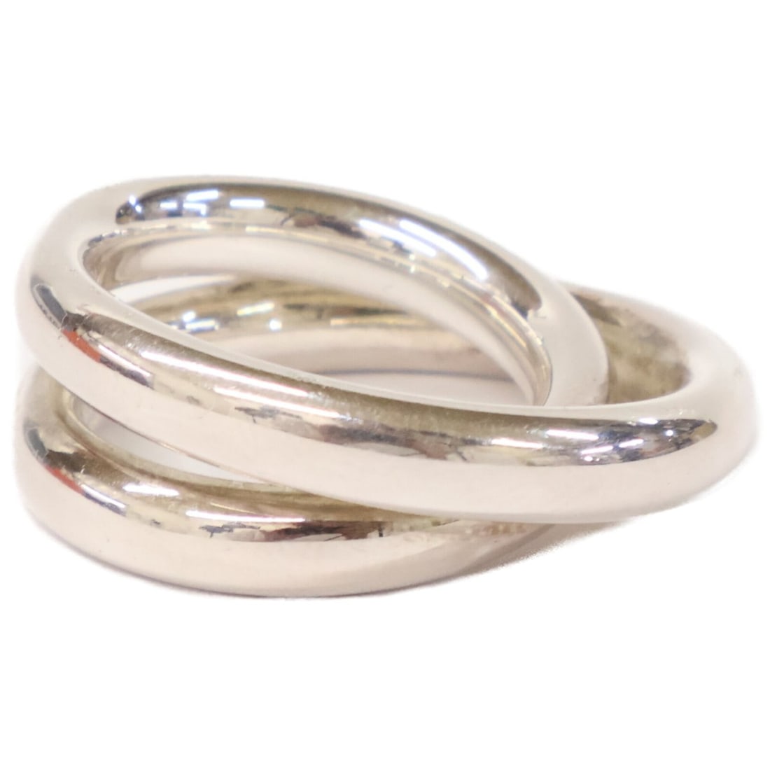 HERMES Ag925 Vertige Ring, Size 55, Silver, Women's: --- Catalog ---Category: SizeJP Size: 14US Size: 7Category: DesignType: Band ringColor: SilverGender: WomenMaterial: Silver 925Category: GeneralBrand: Hermes--- Item List ---Section: ConditionRanking: