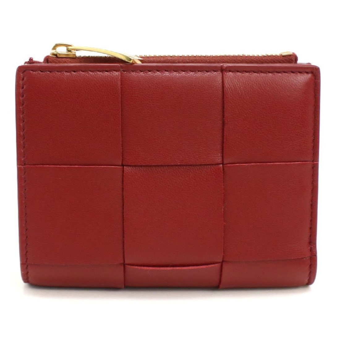 BOTTEGA VENETA Bottega Veneta Bi-fold Wallet Maxi Intrecciato Women's Red: --- Catalog ---Category: SizeSize (HxWxD): 9cm x 12cm x 2cm / 3.54'' x 4.72'' x 0.78''Category: DesignType: Wallet (bi-fold)Color: Red colorGender: WomenMaterial: Leather Leather/Fur Type: LambskinCat