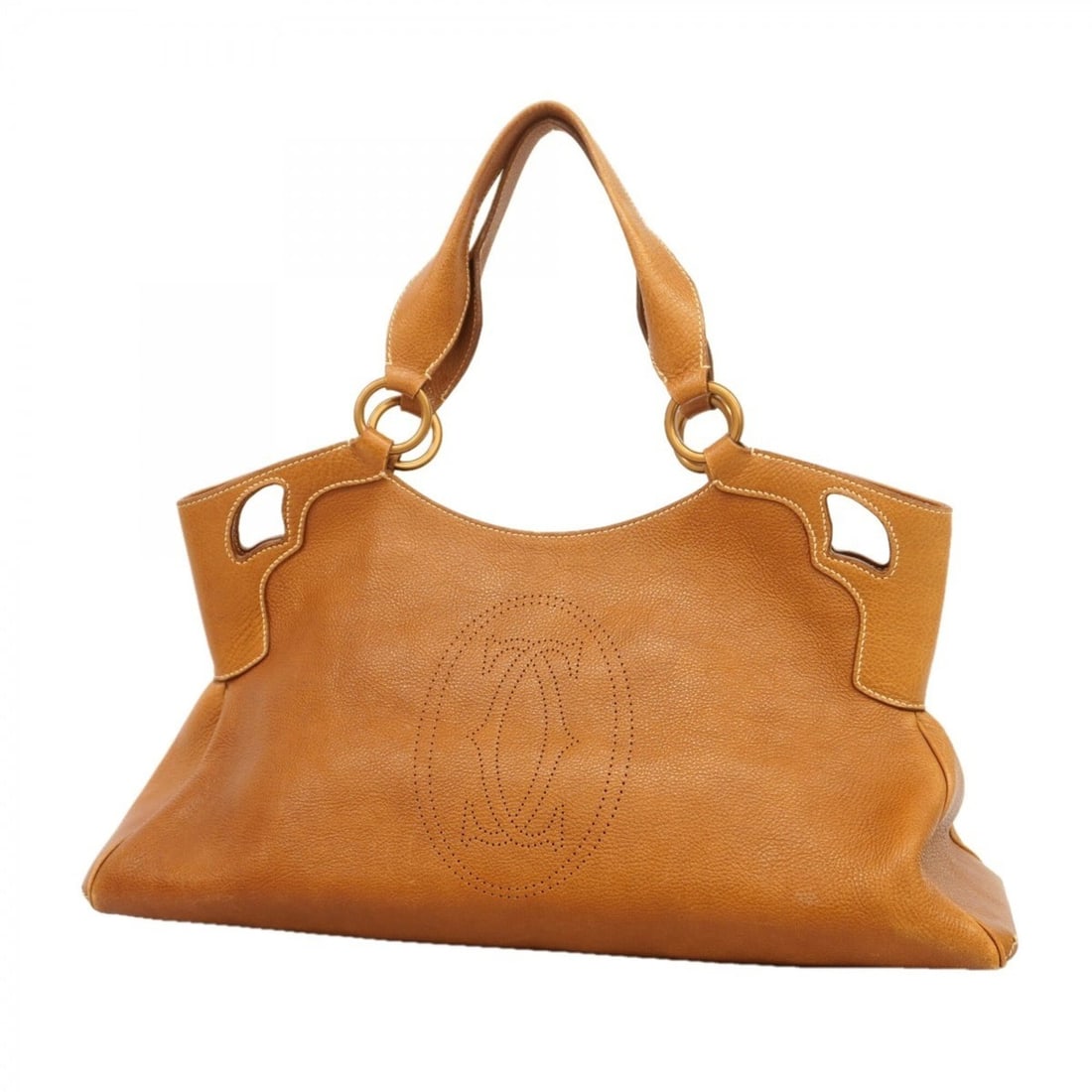 Cartier Marcello Leather Handbag, Brown, Women's, P3159836: --- Catalog ---Category: SizeSize (HxWxD): 22cm x 44cm x 15cm / 8.66'' x 17.32'' x 5.9''Category: DesignType: HandbagColor: BrownGender: WomenMaterial: Leather Hardware Color: GoldCategory: