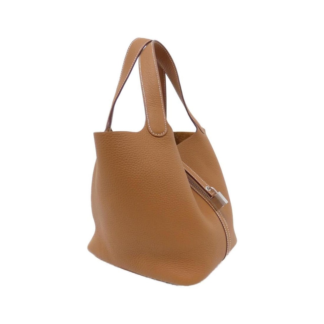 Hermes Picotin Lock MM 060991CK Handbag: --- Catalog ---Category: SizeSize (HxWxD): 23cm x 22cm x 18cm / 9.05'' x 8.66'' x 7.08''Category: DesignType: HandbagColor: BrownGender: WomenMaterial: Taurillon clemence leather Category: GeneralMPN: