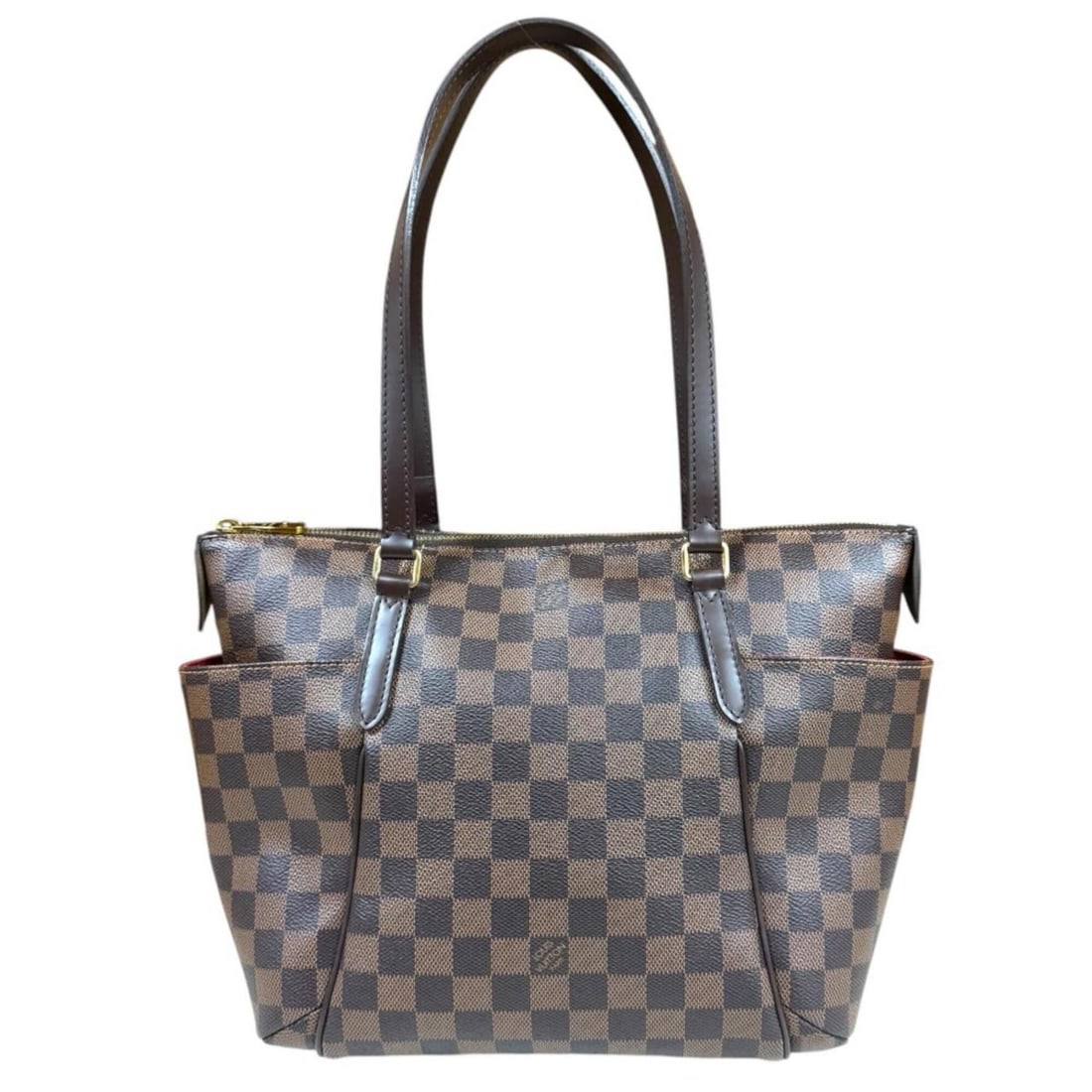 Louis Vuitton Totally PM Damier Tote Bag, Canvas N41282 Brown, Women's LOUIS VUITTON: --- Catalog ---Category: SizeSize (HxWxD): 24.5cm x 34.5cm x 13cm / 9.64'' x 13.58'' x 5.11''Category: DesignType: Tote bagColor: Brown, Damier CanvasGender: WomenMaterial: Damier Canvas Category: Gen