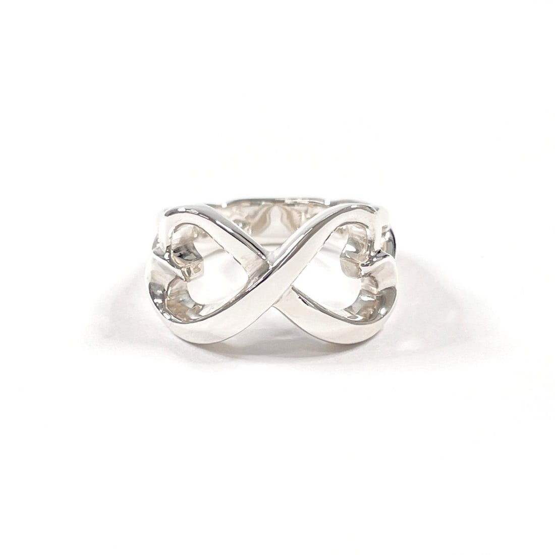 TIFFANY&Co. Tiffany Double Loving Heart Paloma Picasso Ring, Sterling Silver 925, Size 10, Silver,: --- Catalog ---Category: SizeJP Size: 10US Size: 5.5Category: DesignType: Band ringColor: SilverGender: WomenMaterial: Silver 925Category: GeneralBrand: Tiffany--- Item List ---Section: