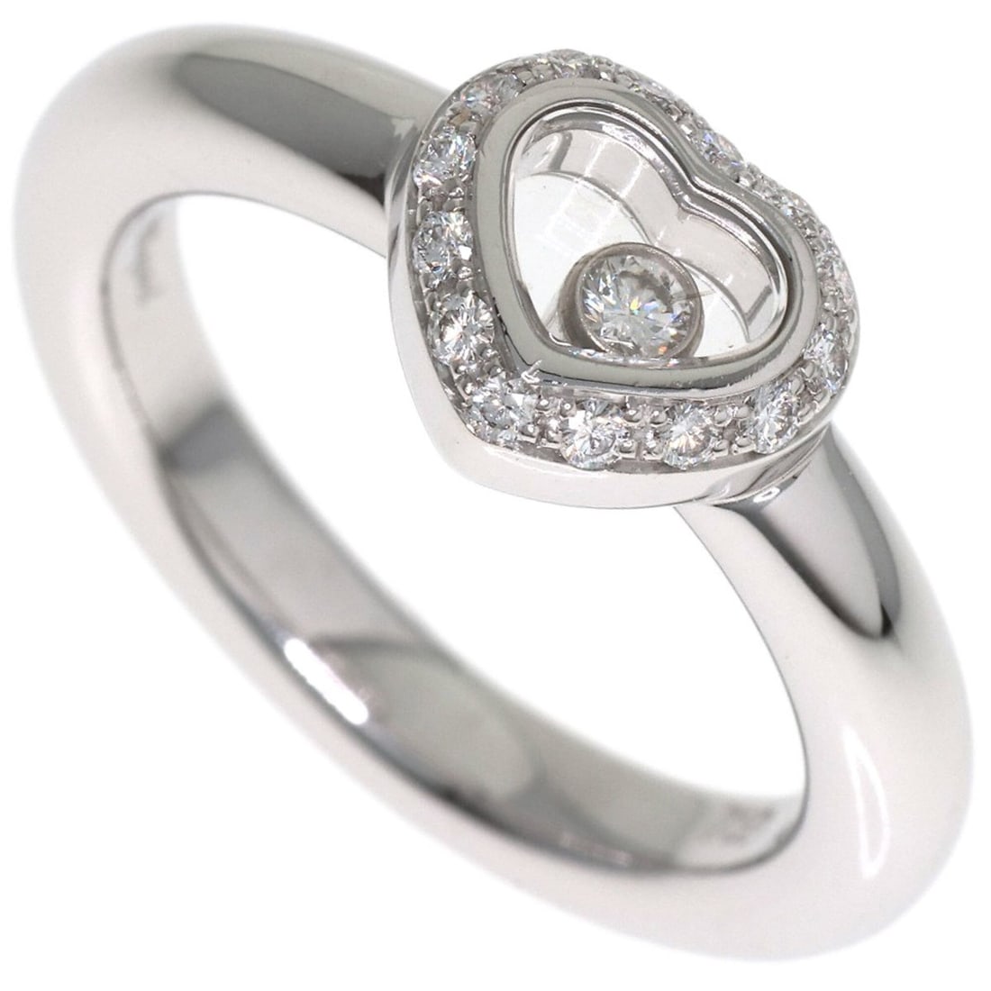 Chopard Happy Diamonds Ring, 18K White Gold, Women's: --- Catalog ---Category: SizeWidth: 3.2mm / 0.13''Weight: 8g / 0.28oz.JP Size: 11US Size: 6Category: DesignType: Band ringStone: DiamondGender: WomenMaterial: White gold (18K)Category: GeneralBrand: C