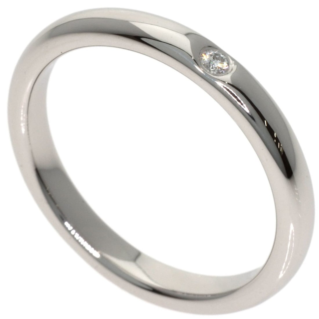 Tiffany & Co. Wedding 1P Diamond Ring, Platinum PT950, Women's Ring.: --- Catalog ---Category: SizeWidth: 2.6mm / 0.1''Weight: 4.5g / 0.15oz.JP Size: 10US Size: 5.5Category: DesignType: Band ringStone: DiamondGender: WomenMaterial: Platinum 950Category: GeneralBrand: Ti