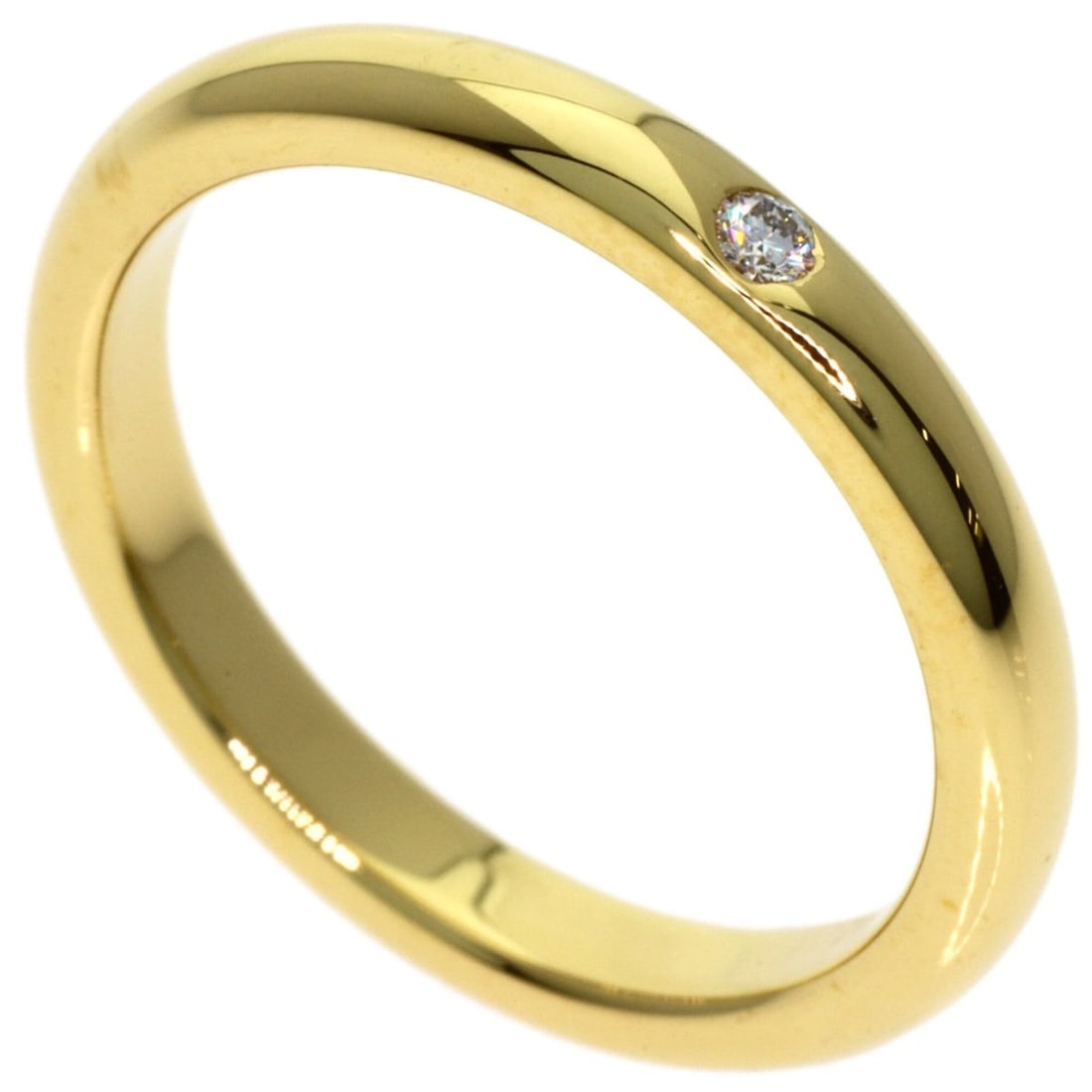 Tiffany & Co. Wedding 1P Diamond Ring, 18K Yellow Gold, Women's.: --- Catalog ---Category: SizeWidth: 2.5mm / 0.1''Weight: 3.5g / 0.12oz.JP Size: 9US Size: 5Category: DesignType: Band ringStone: DiamondGender: WomenMaterial: Yellow gold (18K)Category: GeneralBrand: 