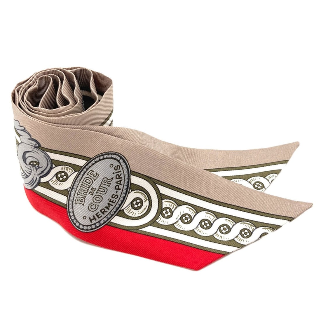Hermes Twilly Scarf Muffler Silk Women's HERMES: --- Catalog ---Category: SizeSize (LxW): 87cm x 5cm / 34.25'' x 1.96''Category: DesignType: ScarfColor: Brown, Red colorGender: WomenMaterial: Silk Category: GeneralBrand: Hermes--- Item List ---Secti