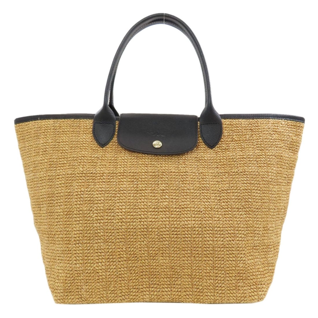 Longchamp Le Pliage Basket Bag Tote Leather/Straw-like Material Women's: --- Catalog ---Category: SizeSize (HxWxD): 28cm x 46cm x 20cm / 11.02'' x 18.11'' x 7.87''Category: DesignType: Basket, Tote bagColor: BrownGender: WomenMaterial: Leather Category: GeneralBrand: Longc