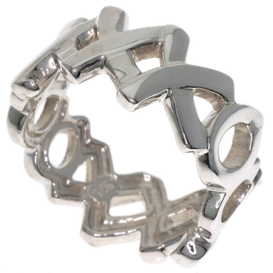 Tiffany & Co. Love Kiss Ring, Silver, Women's.: --- Catalog ---Category: SizeJP Size: 10.5US Size: 5.5Category: DesignType: Band ringGender: WomenMaterial: SilverCategory: GeneralBrand: Tiffany--- Item List ---Section: ConditionRanking: Rank A Used