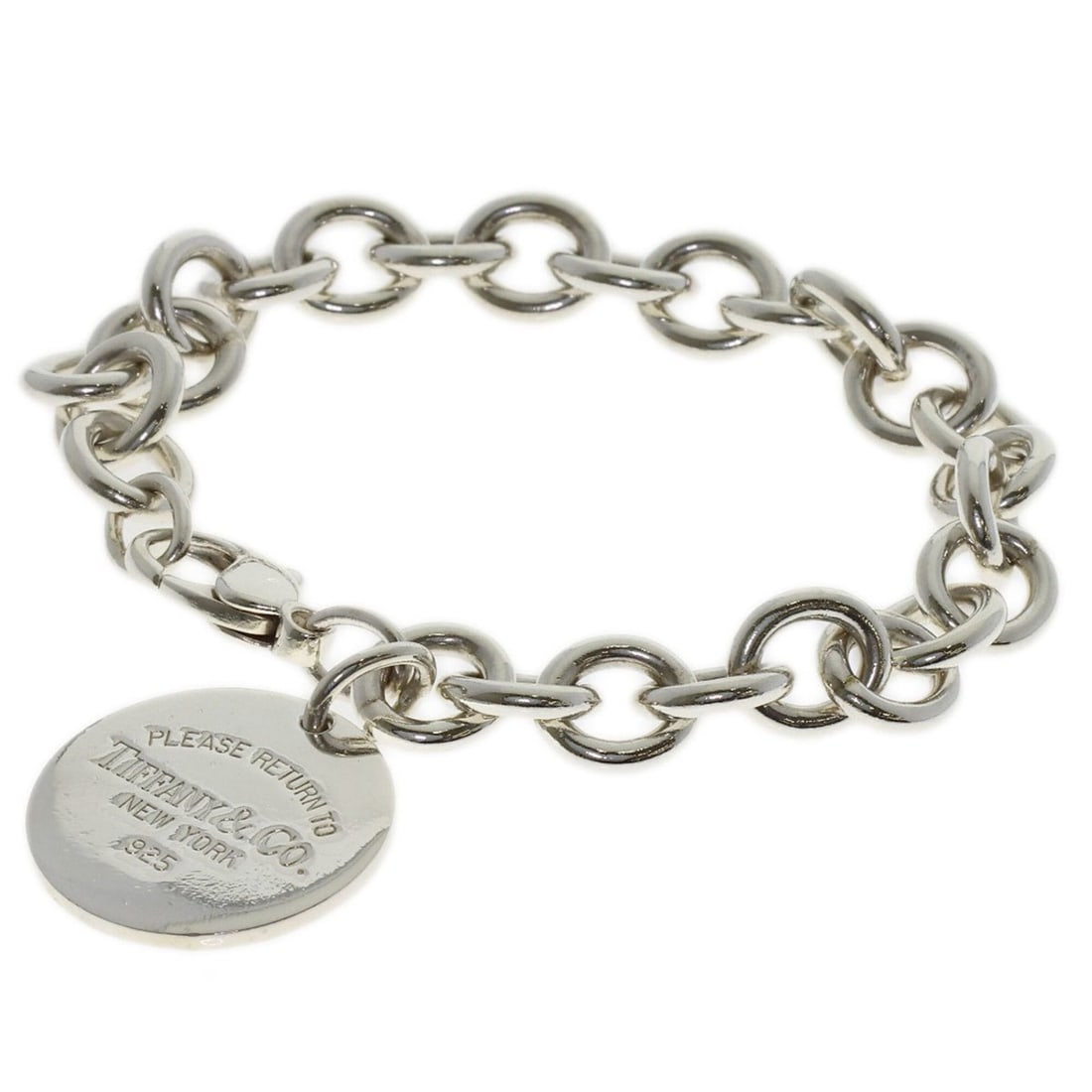 Tiffany & Co. Return to Round Tag Bracelet, Silver, Women's. (1 of 12)