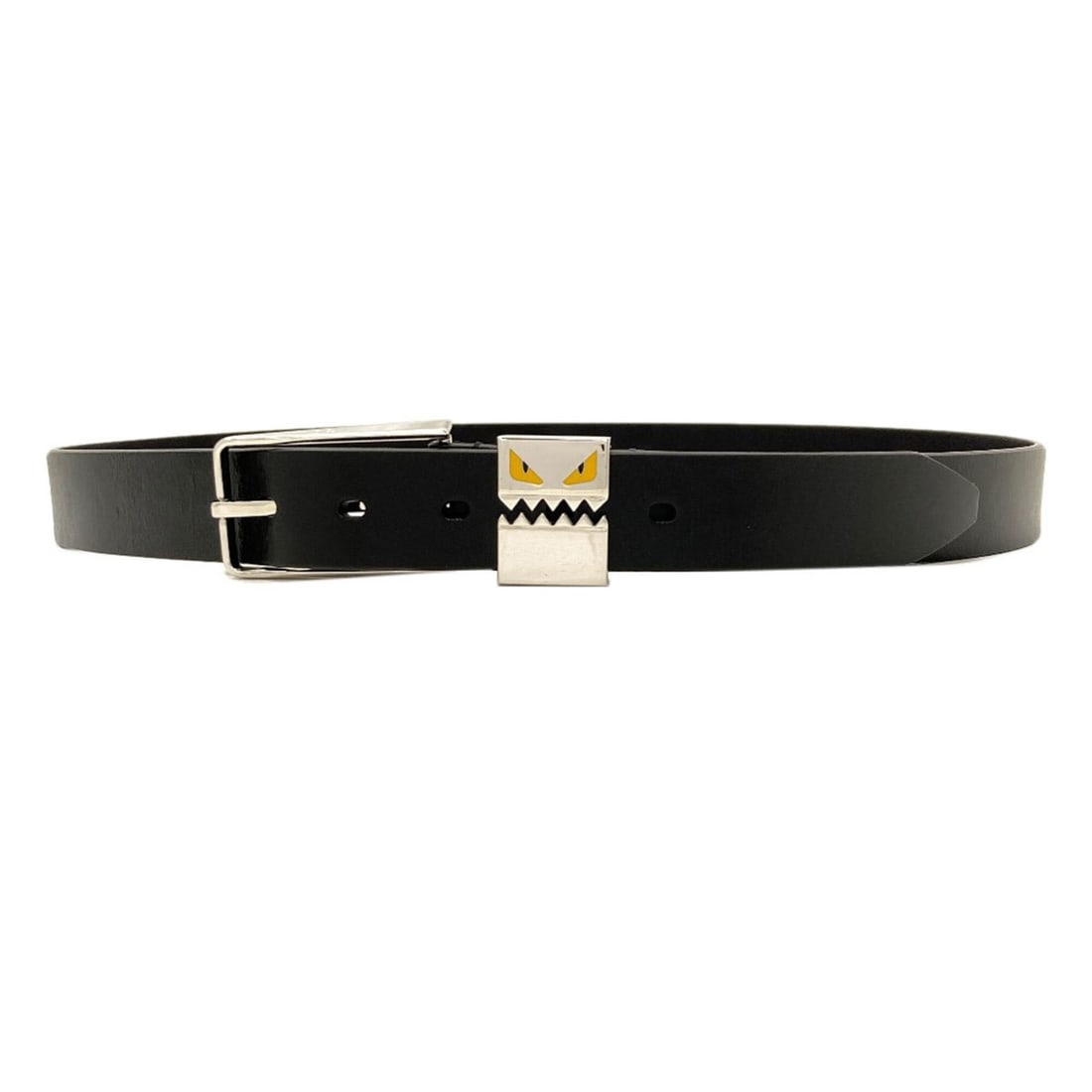 Fendi Monster Belt Leather Men's FENDI: --- Catalog ---Category: SizeLength: 91cm - 101cm / 35.82'' - 39.76''Category: DesignType: Standard beltColor: BlackGender: MenMaterial (Strap): Leather Category: GeneralBrand: Fendi--- Item List ---S