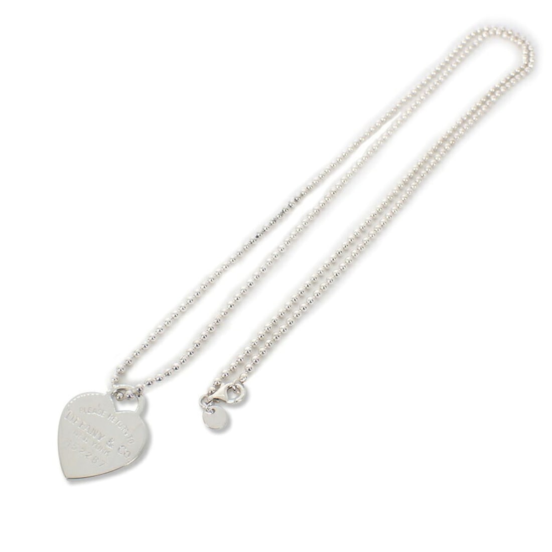 TIFFANY & Co. 925 Return to Tiffany Oval Tag Long Pendant (1 of 18)