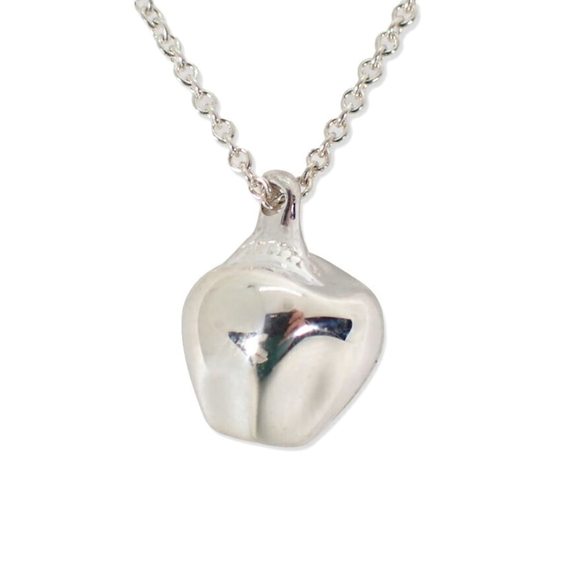 TIFFANY & Co. 925 Apple Pendant Necklace: --- Catalog ---Category: SizePendant Size: 12.4mm x 9.2mm / 0.48'' x 0.36''Neck Circumference: 40.5 cm / 15.94''Category: DesignGender: WomenMaterial: Sterling silver 925Necklace Type: NecklaceCategor