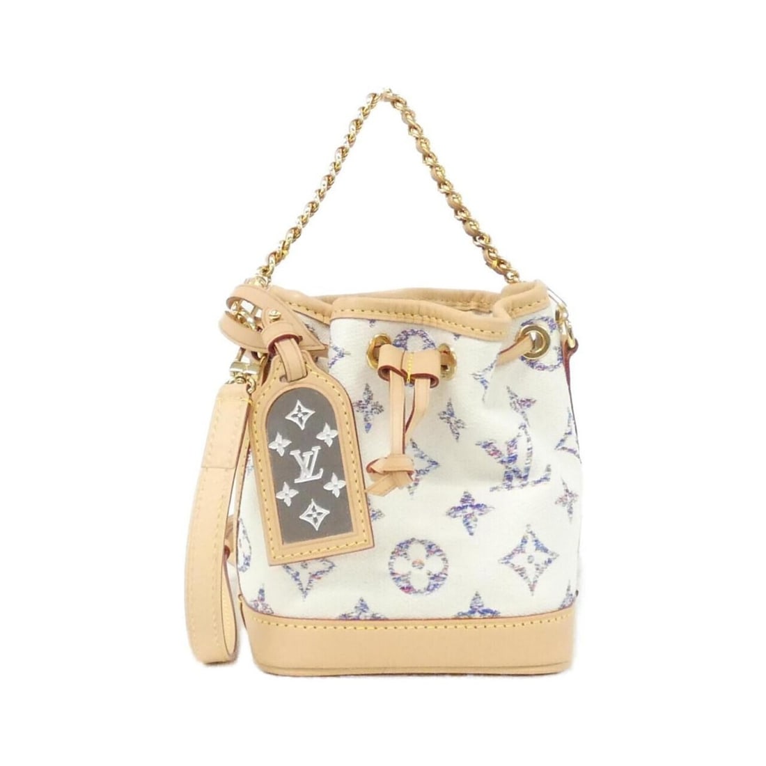Louis Vuitton Tweed Monogram Multicolor Nano Noe M83453 Shoulder Bag: --- Catalog ---Category: SizeSize (HxWxD): 16cm x 13cm x 10cm / 6.29'' x 5.11'' x 3.93''Category: DesignType: Shoulder bagColor: WhiteGender: WomenMaterial: Jacquard , Canvas Category: GeneralBrand: L