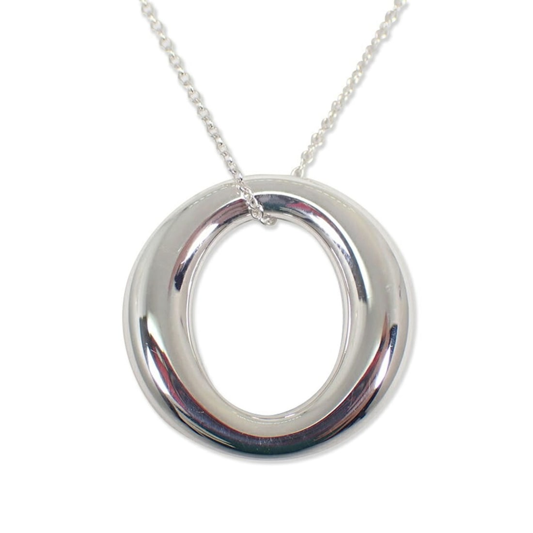 TIFFANY & Co. 925 Sebiana Pendant Necklace: --- Catalog ---Category: SizePendant Size: 24.1mm / 0.94''Neck Circumference: 42.5 cm / 16.73''Category: DesignGender: WomenMaterial: Sterling silver 925Necklace Type: NecklaceCategory: GeneralBrand: