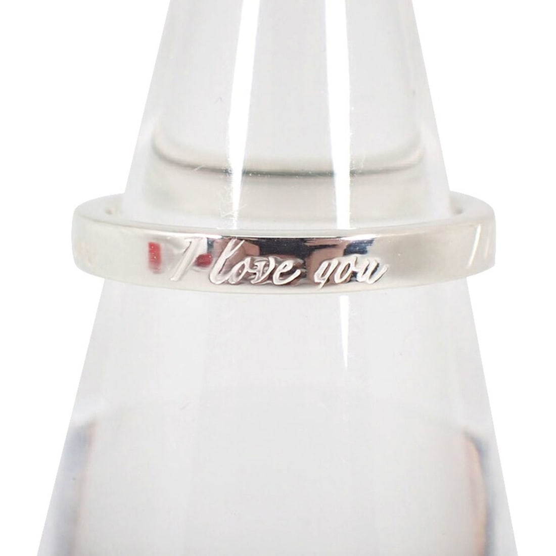TIFFANY & Co. 925 Notes Narrow "I Love You" Ring, Size 11: --- Catalog ---Category: SizeUS Size: 6Brand Size: 51Category: DesignType: Band ringGender: WomenMaterial: Sterling silver 925Category: GeneralBrand: Tiffany--- Item List ---Section: ConditionRanking: